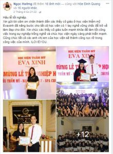 Cảm nhận của học viên khi tham gia khoá học tại Eva Xinh