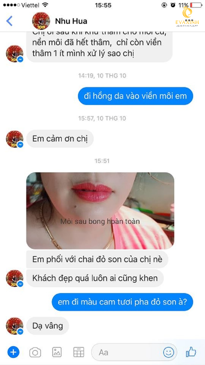 giá mực xăm môi