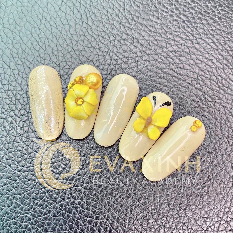 mẫu nails cô dâu