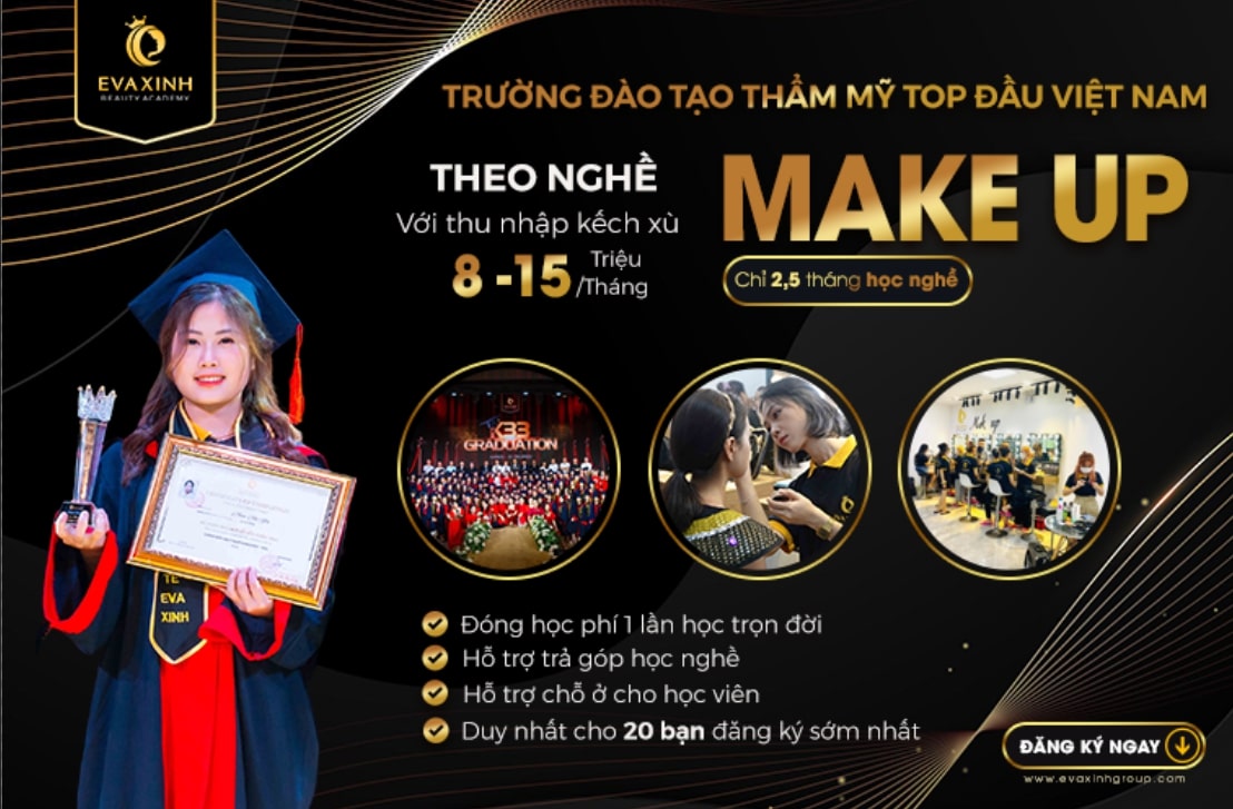 Khoá học makeup chuyên nghiệp, đào tạo make up cho người mới